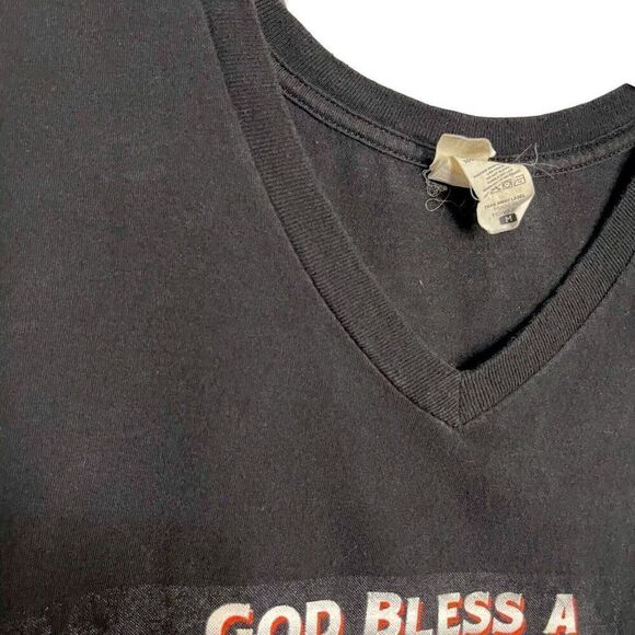 God Bless A Country Girl The Lacs District Concert Tee Women's Medium Black Top - Picture 5 of 8